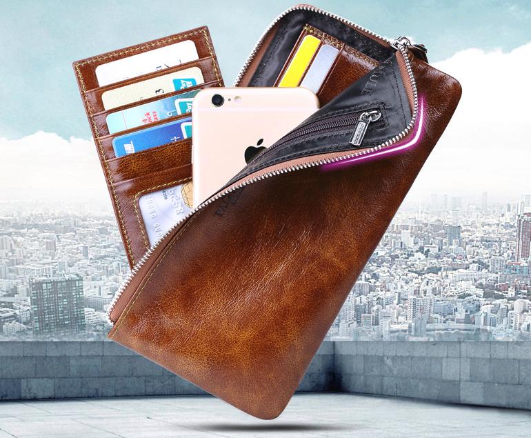 Ví cầm tay phong cách mới siêu mỏng dành cho nam giới