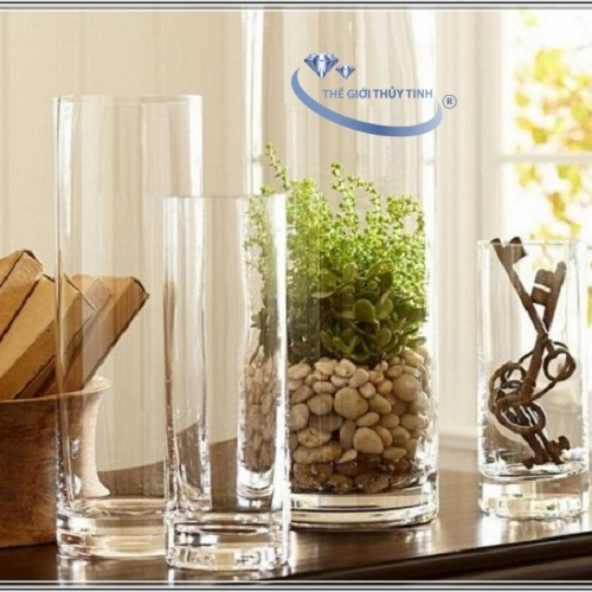 BÌNH BÔNG LỌ HOA TRỤ D8*H30CM