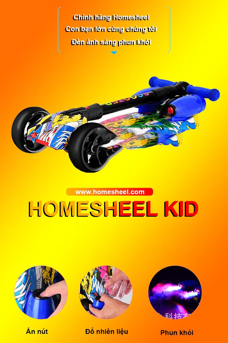 [HCM]Xe điện cân bằng 3 bánh Homesheel Kid