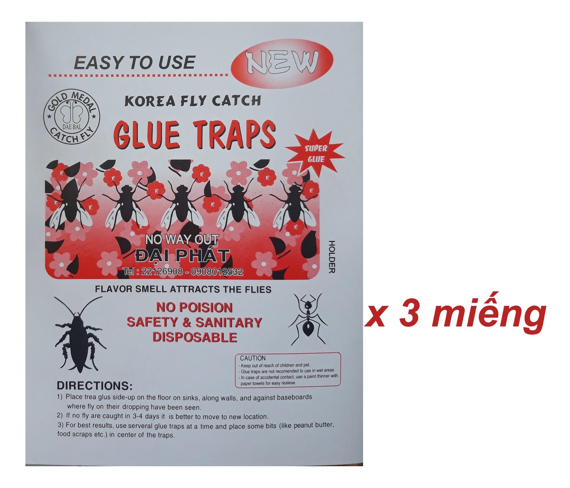 Korea fly catch glue traps 3pcs