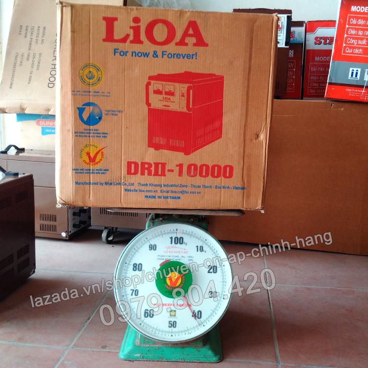 Ổn Áp Lioa 10KVA 1 Pha Dải 50-250V, 10.000-DRII  Bảo Hành 4 Năm