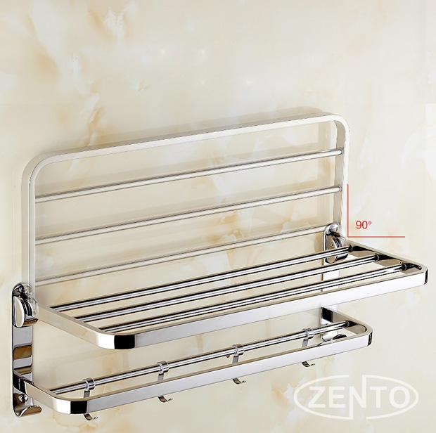 Giá để đồ kế hợp treo khăn inox 304 Zento HC1268