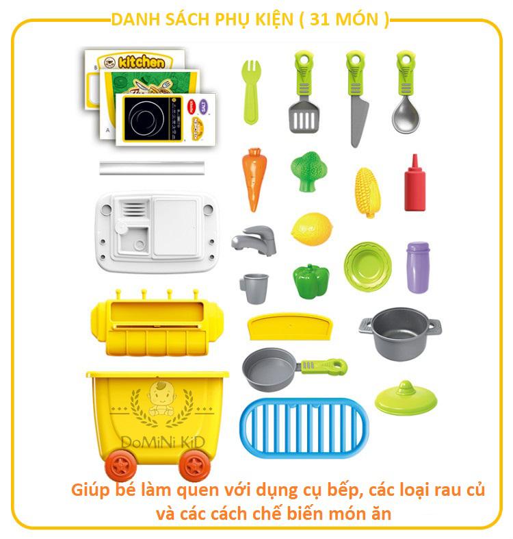 Xe đẩy Bộ đồ chơi Bếp nấu ăn