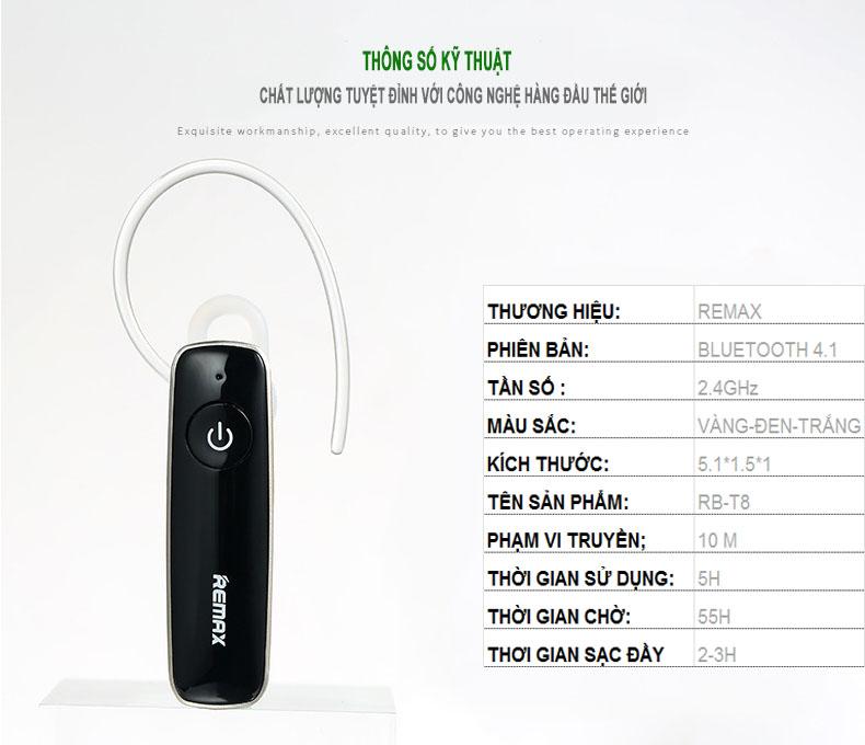 Tai nghe bluetooth Remax RB T8