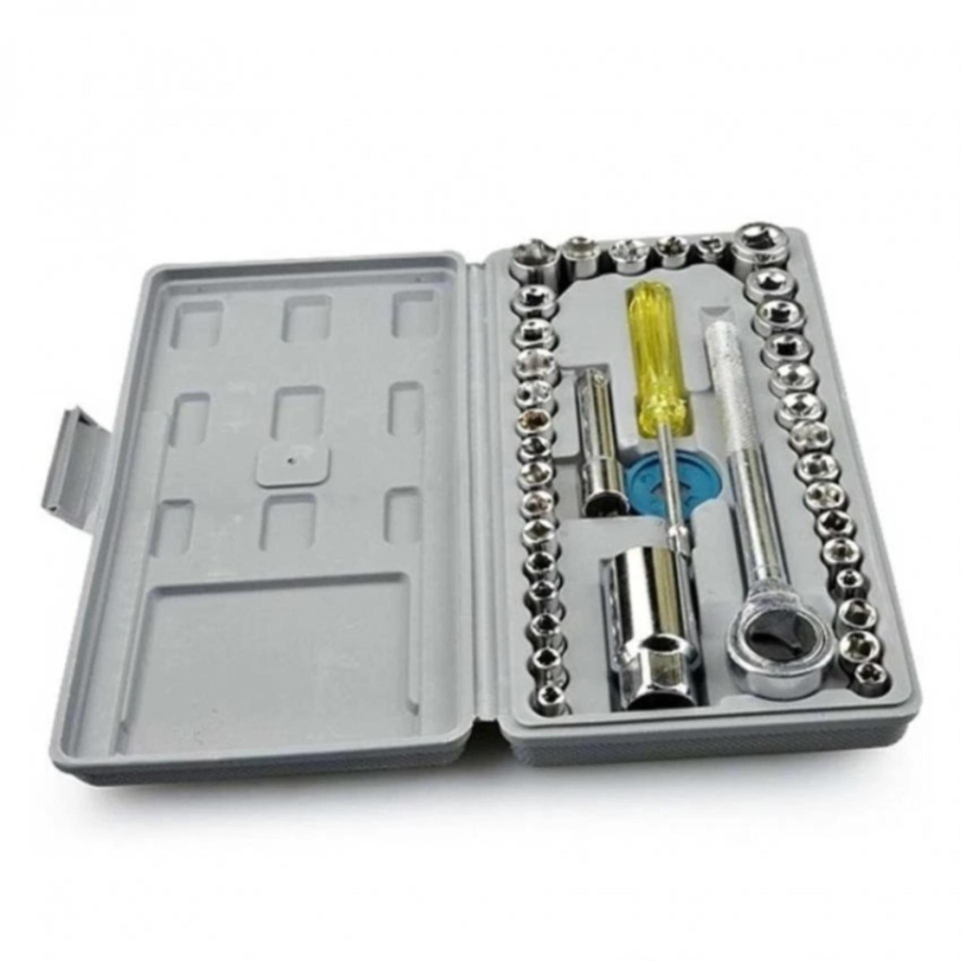 Bộ khẩu mở siết ốc và bugi 40 chi tiết QG69