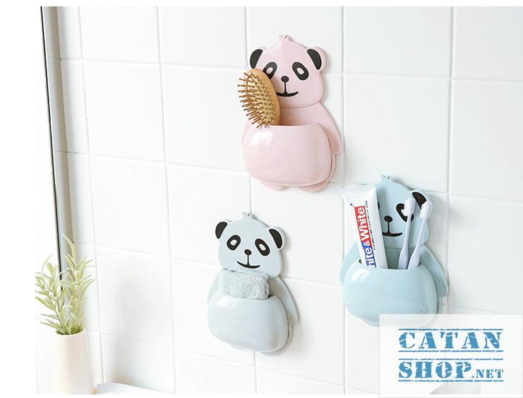 Combo 2 Hộp Đựng, Kệ Treo Bàn Chải GẤU Siêu Cute GD120-HBCGau-2