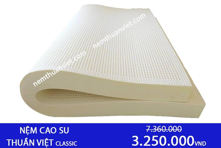 Nệm Cao Su Thuần Việt Classic 160x200x10