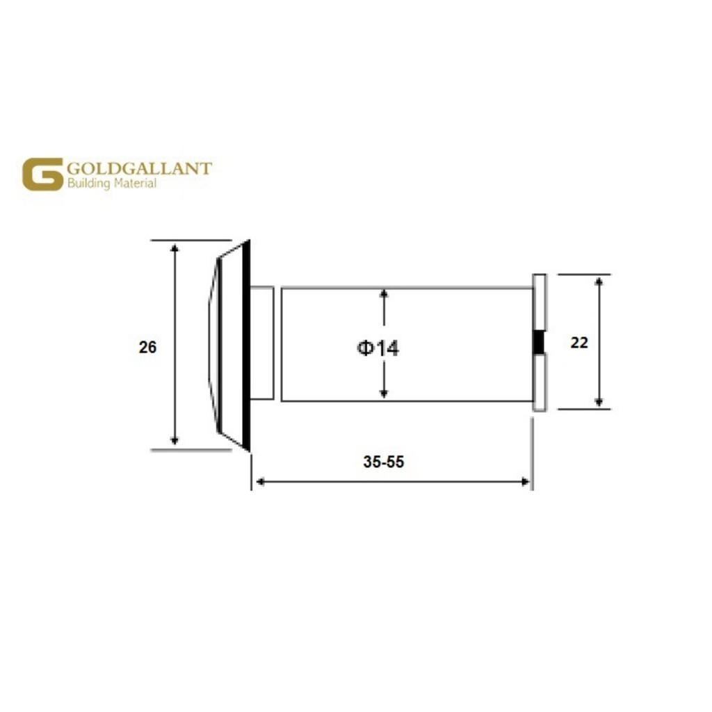 Mắt thần gắn cửa inox 304