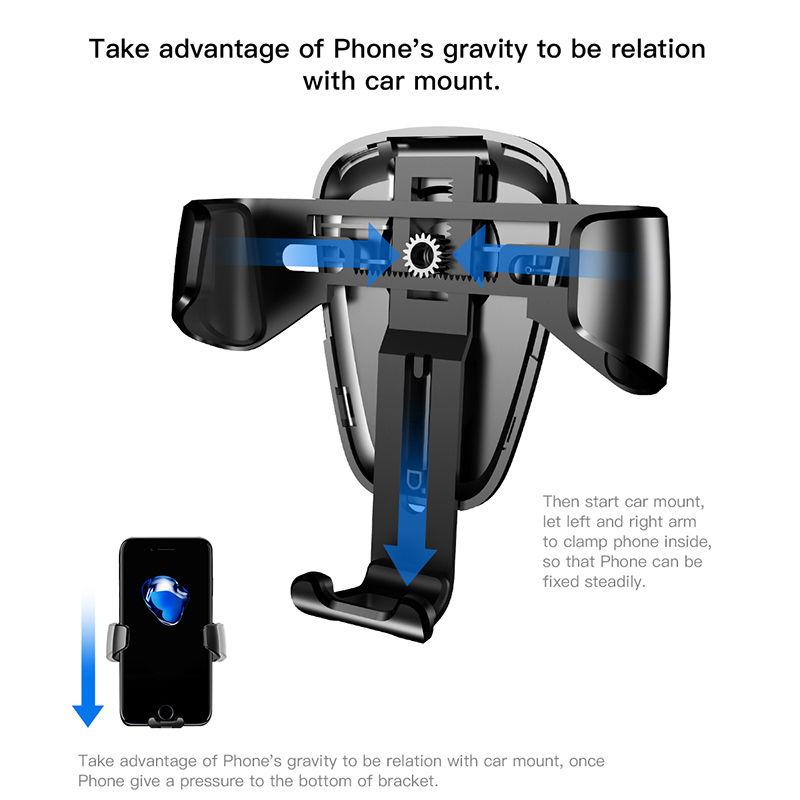 Giá đỡ điện thoại trên ô tô Baseus Gravity Car Mount