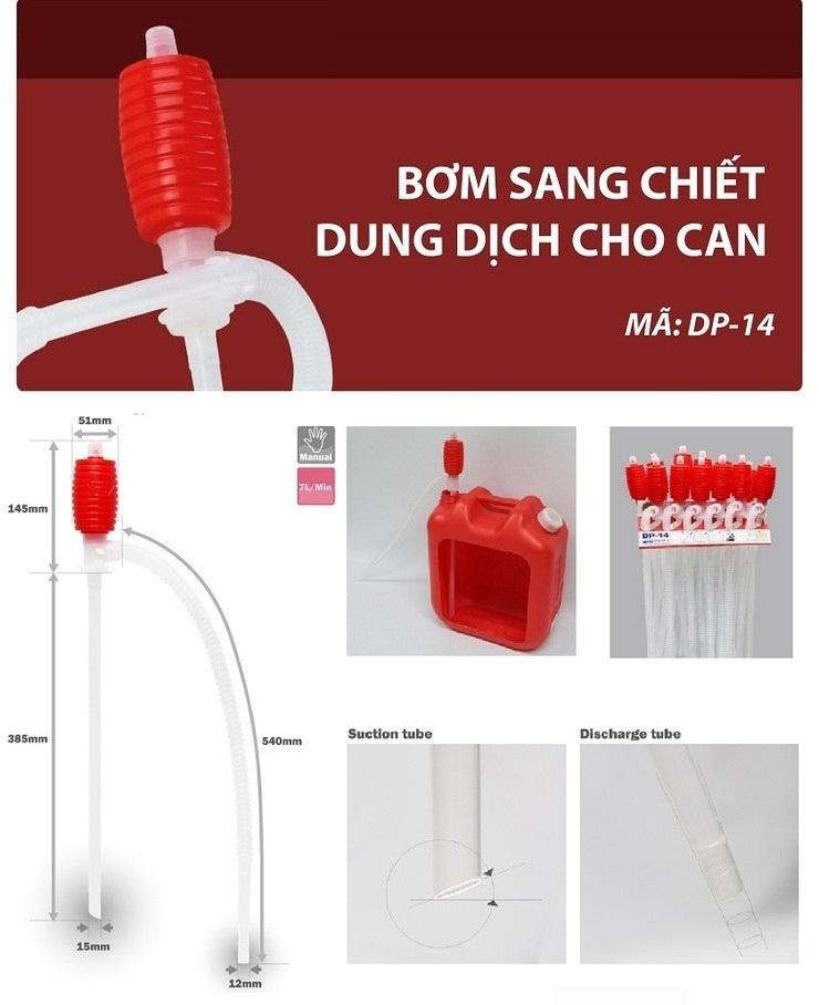 Bơm tay sang chiết dung dịch Dukshin DP-14