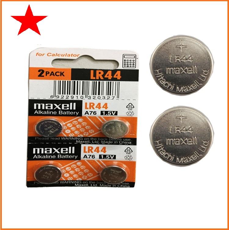 Combo 4 viên pin AG13, LR44 Maxell Alkaline 1.5V