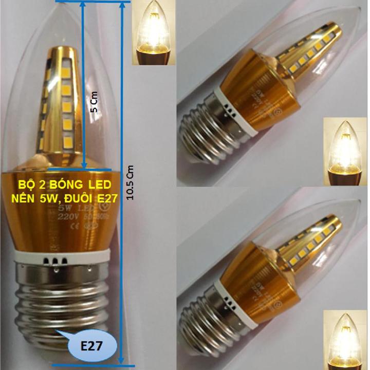 Bóng đèn nến siêu sáng LED 5W E27
