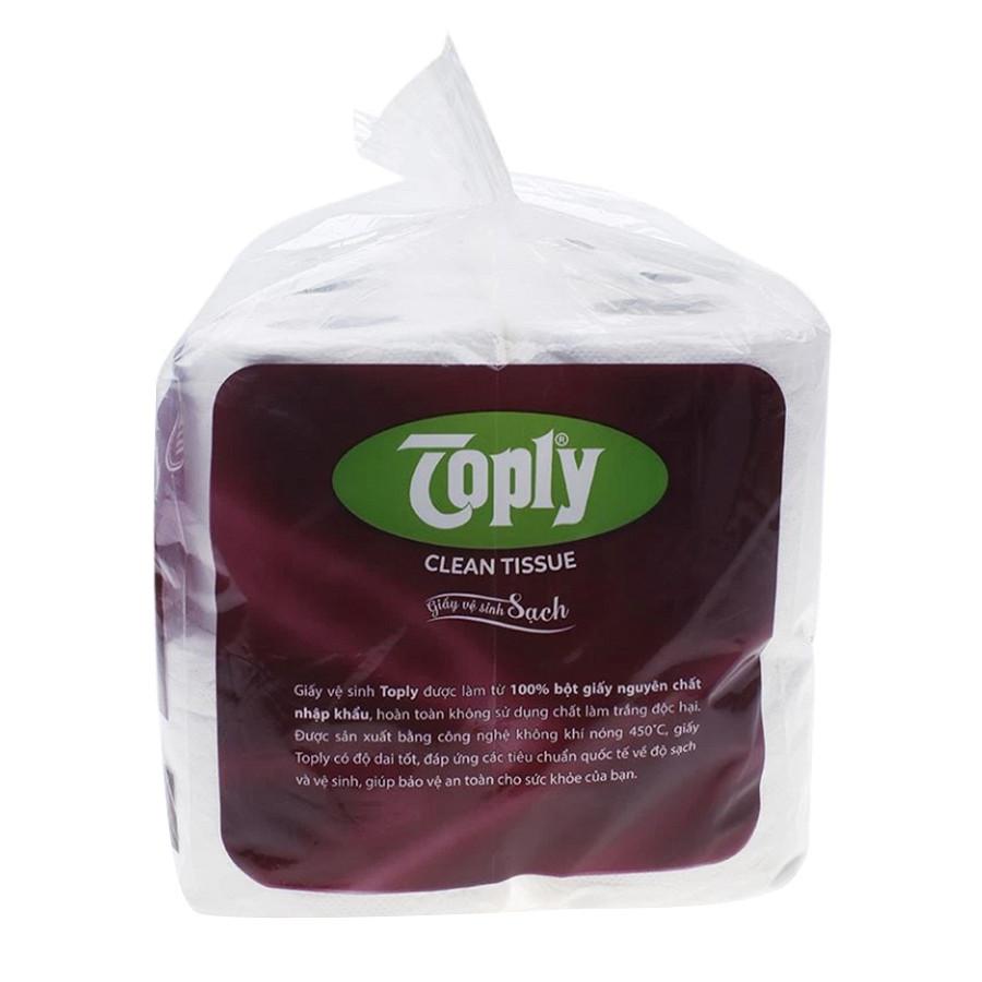 [HCM]Combo 4 lốc giấy vệ sinh Toply 12 cuộn