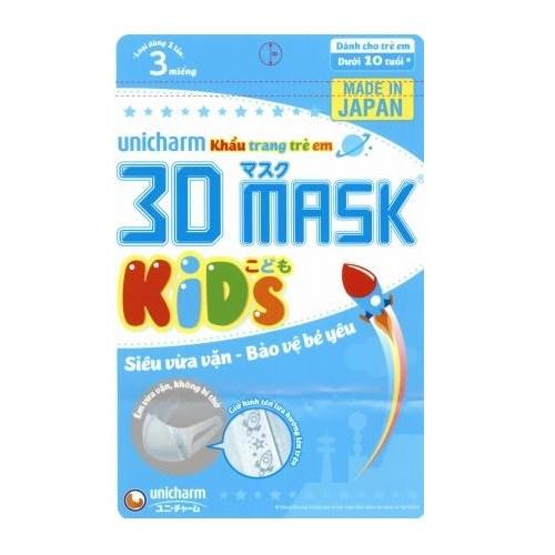 [HCM] Khẩu Trang 3D Mask Kids Unicharm Cho Bé