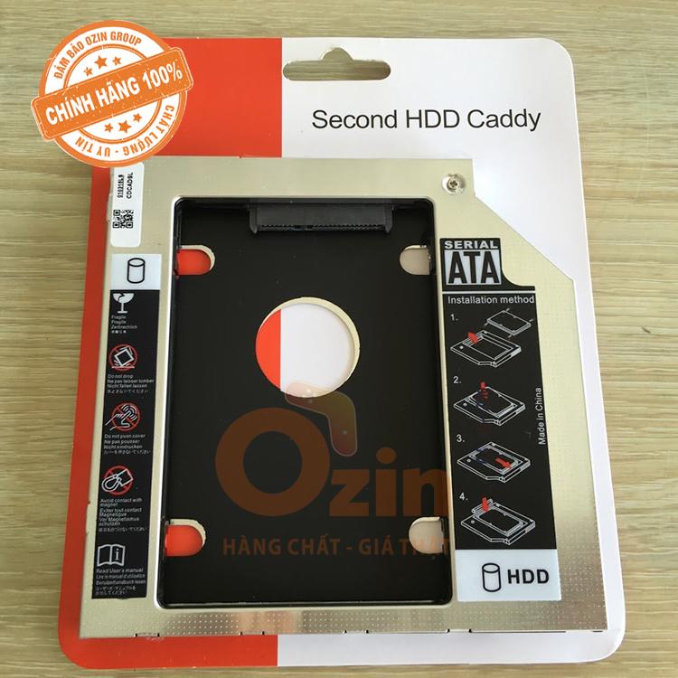 Khay lắp ổ cứng SSD/HDD CADDY BAY dày 12.7mm 2.5Inch