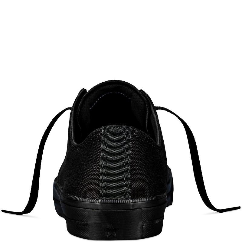 Giày Vải Sneaker CV CK2 Cổ Thấp Nam Màu Full Đen