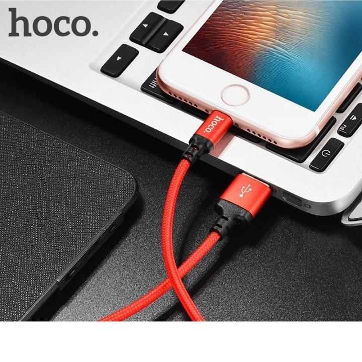 Cáp sạc dây dù lightning Hoco X14 2M cho IPhone, IPad