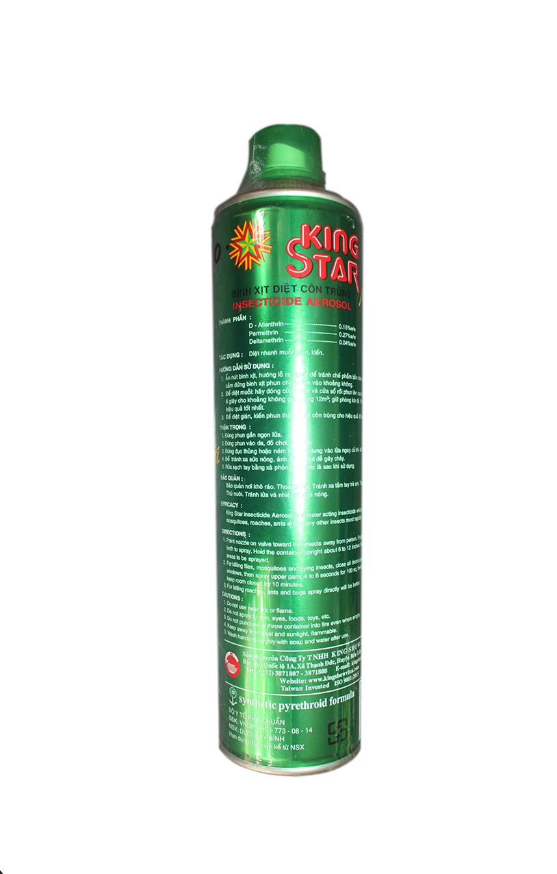 Bình xịt muỗi, kiến, côn trùng  KING STAR  600ml
