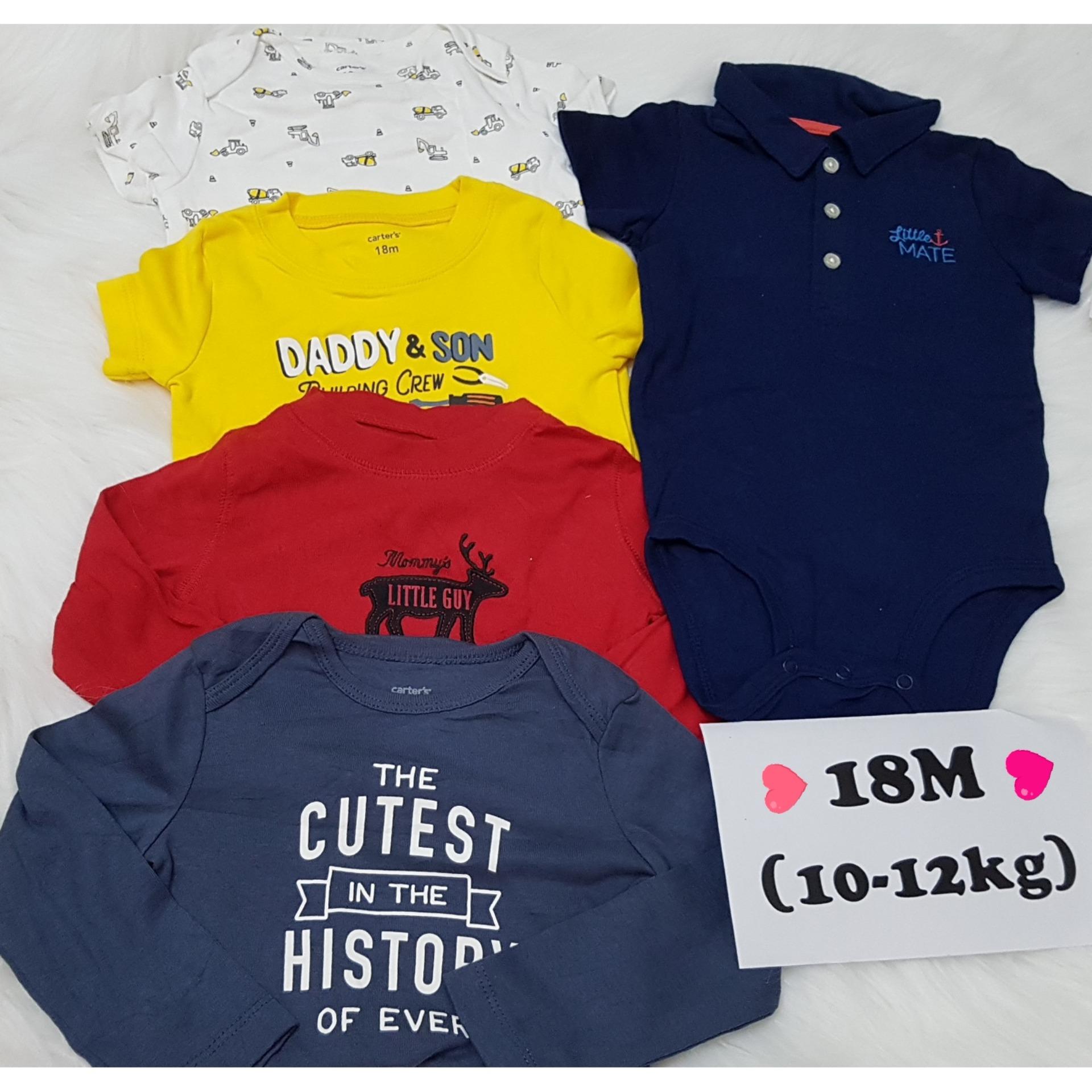 Set 5 áo liền quần bé trai