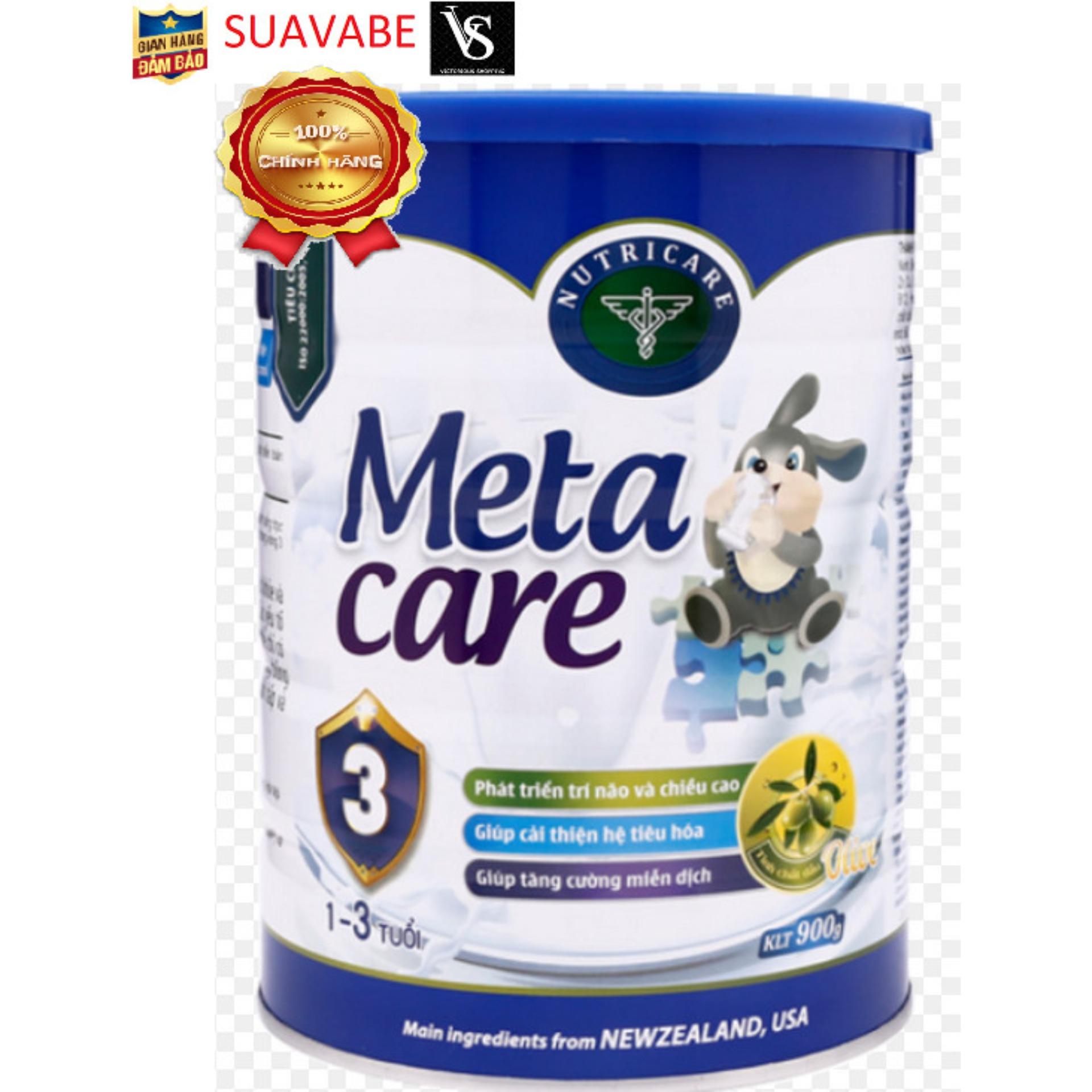 [Mẫu mới] Sữa Meta Care 3 Olive 900g
