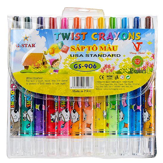 Bút Sáp Vặn Ngắn HQ G-Star 906-12