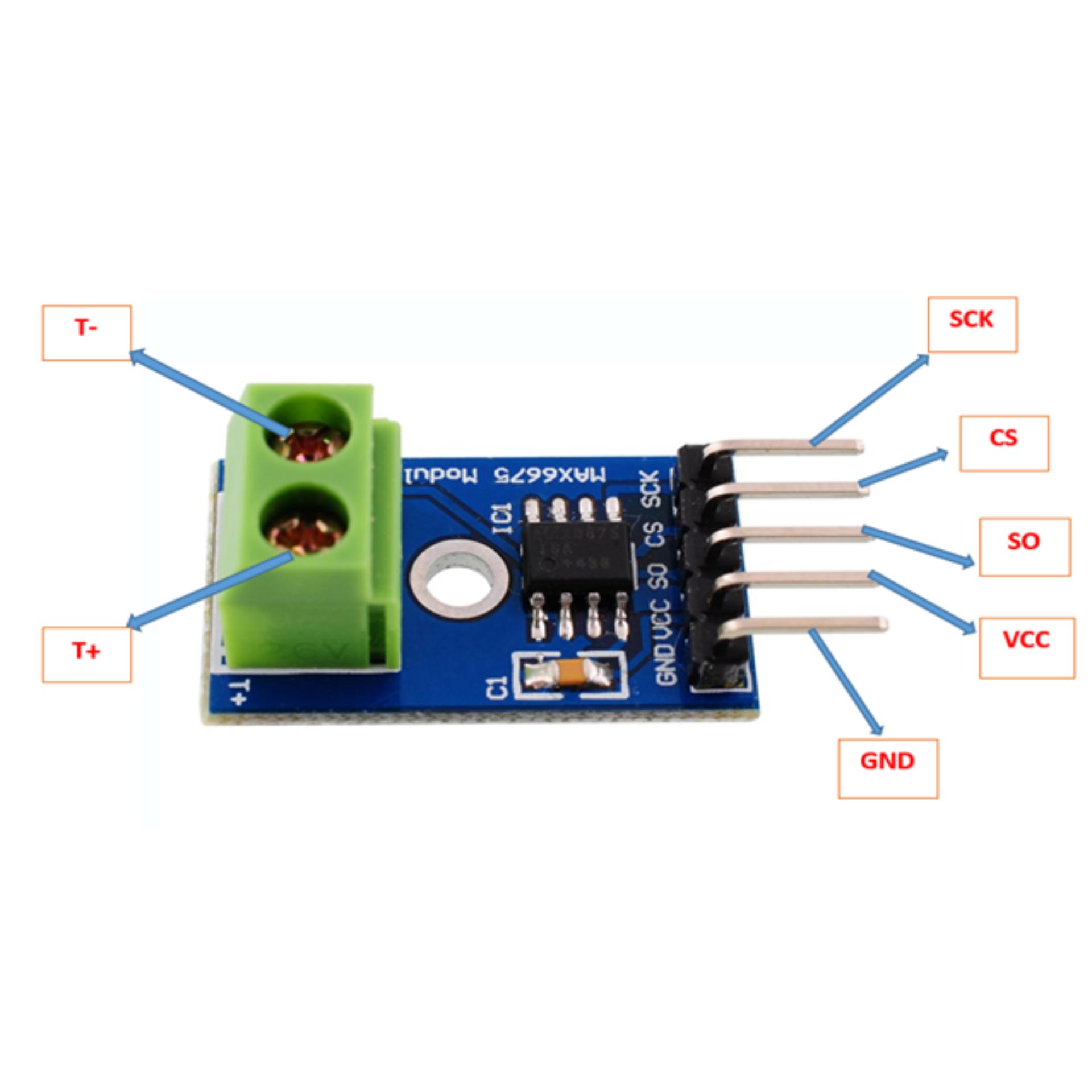 Module Cảm Biến Nhiệt Độ Max6675 SPI 5VDC ( Độ Chính Xác Cao )