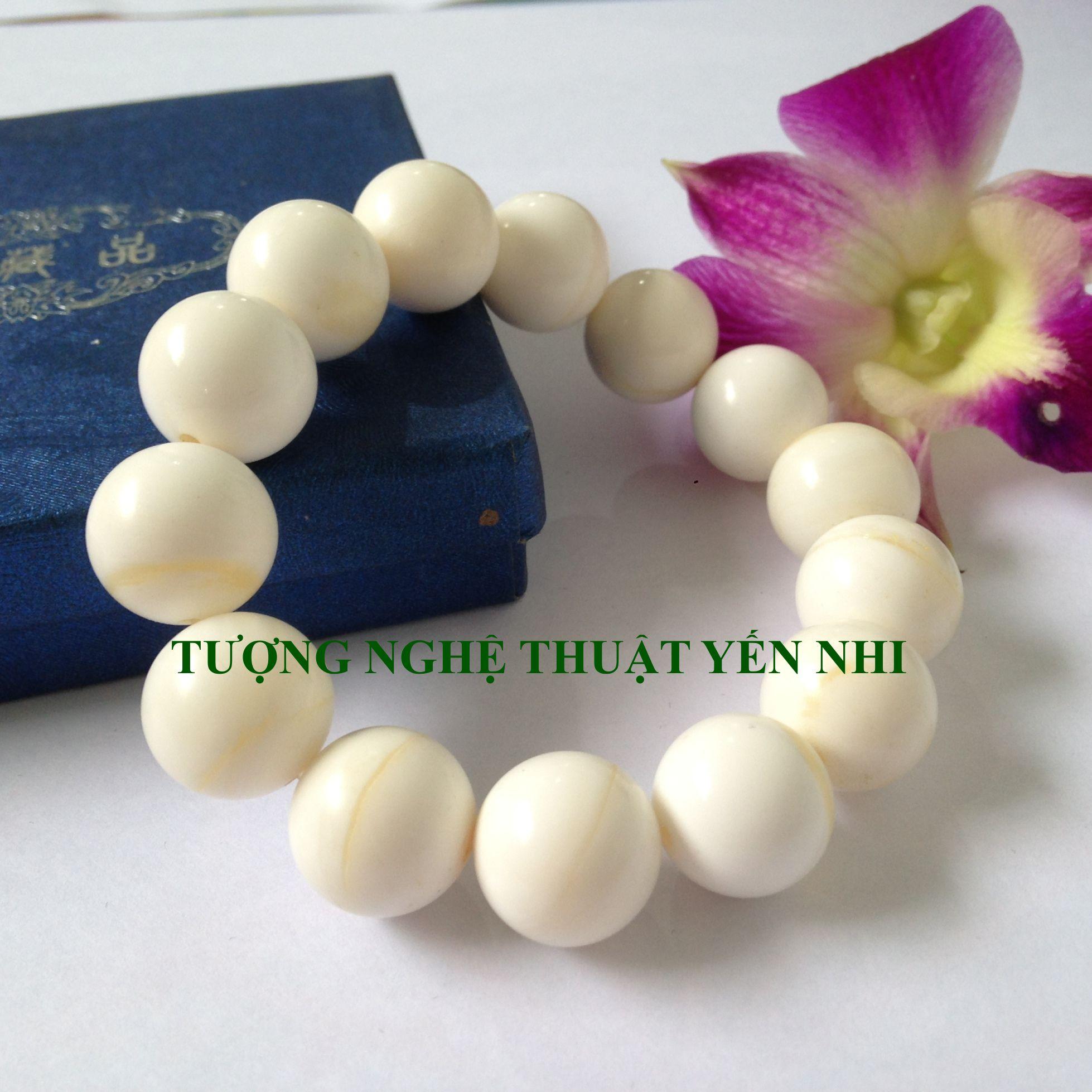 Vòng tay đá quý Sò hóa thạch 14ly