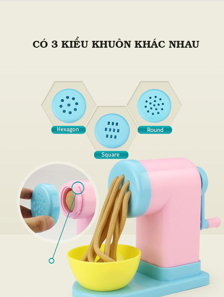 Bộ đồ chơi đất nặn kèm máy làm mì 17 chi tiết