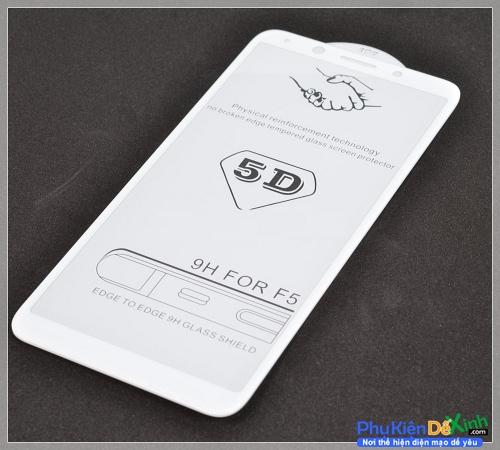 Kính cường lực 5D Full màn cho Iphone 6/6S Trắng