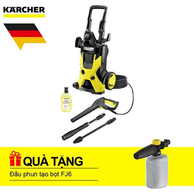 Máy phun rửa áp lực cao Karcher, K 5+ Tặng đầu phun tạo bọt FJ6