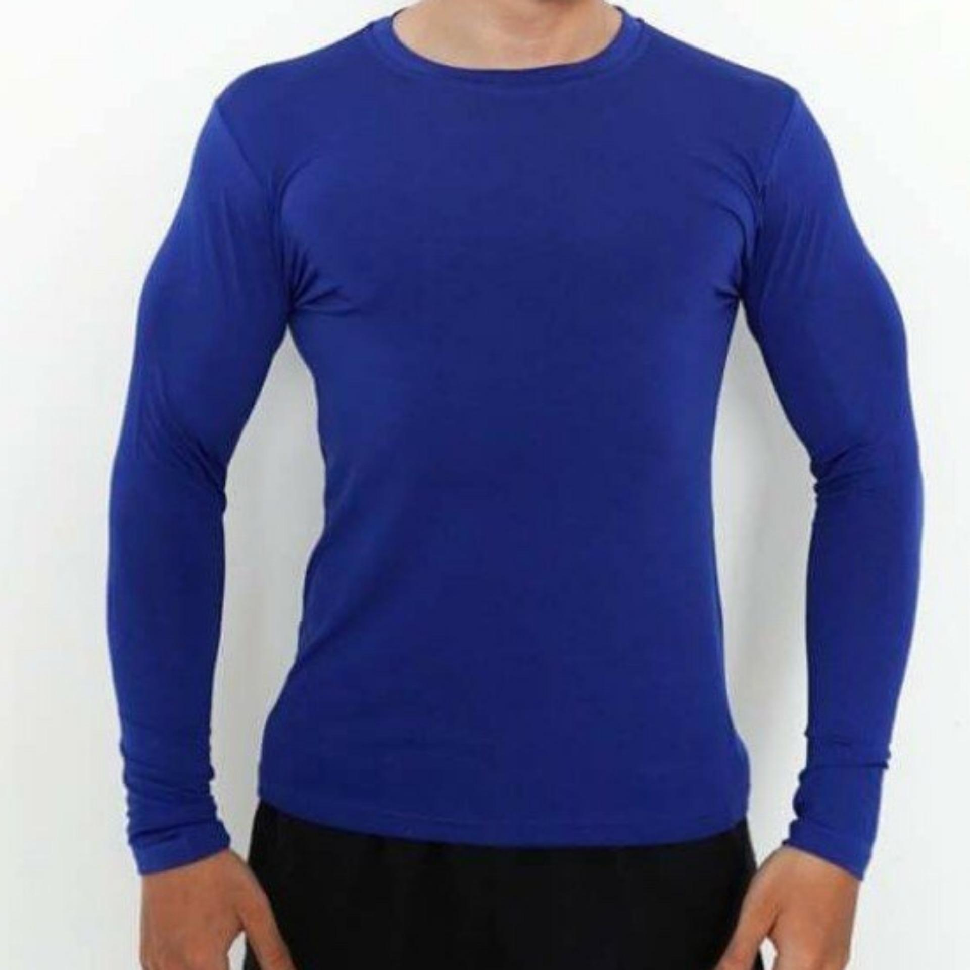 Áo thun body 4 chiều dài tay - Xanh đen
