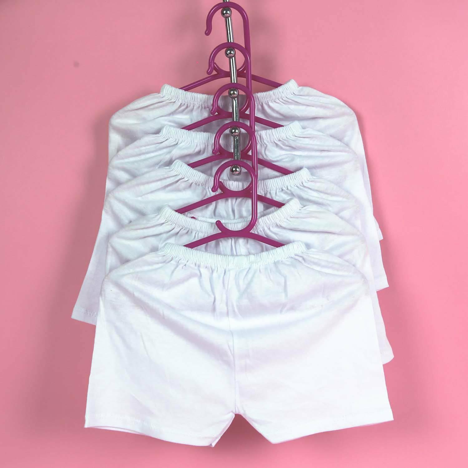Set 5 quần chục đùi màu trắng bosini cho bé từ 5-17kg