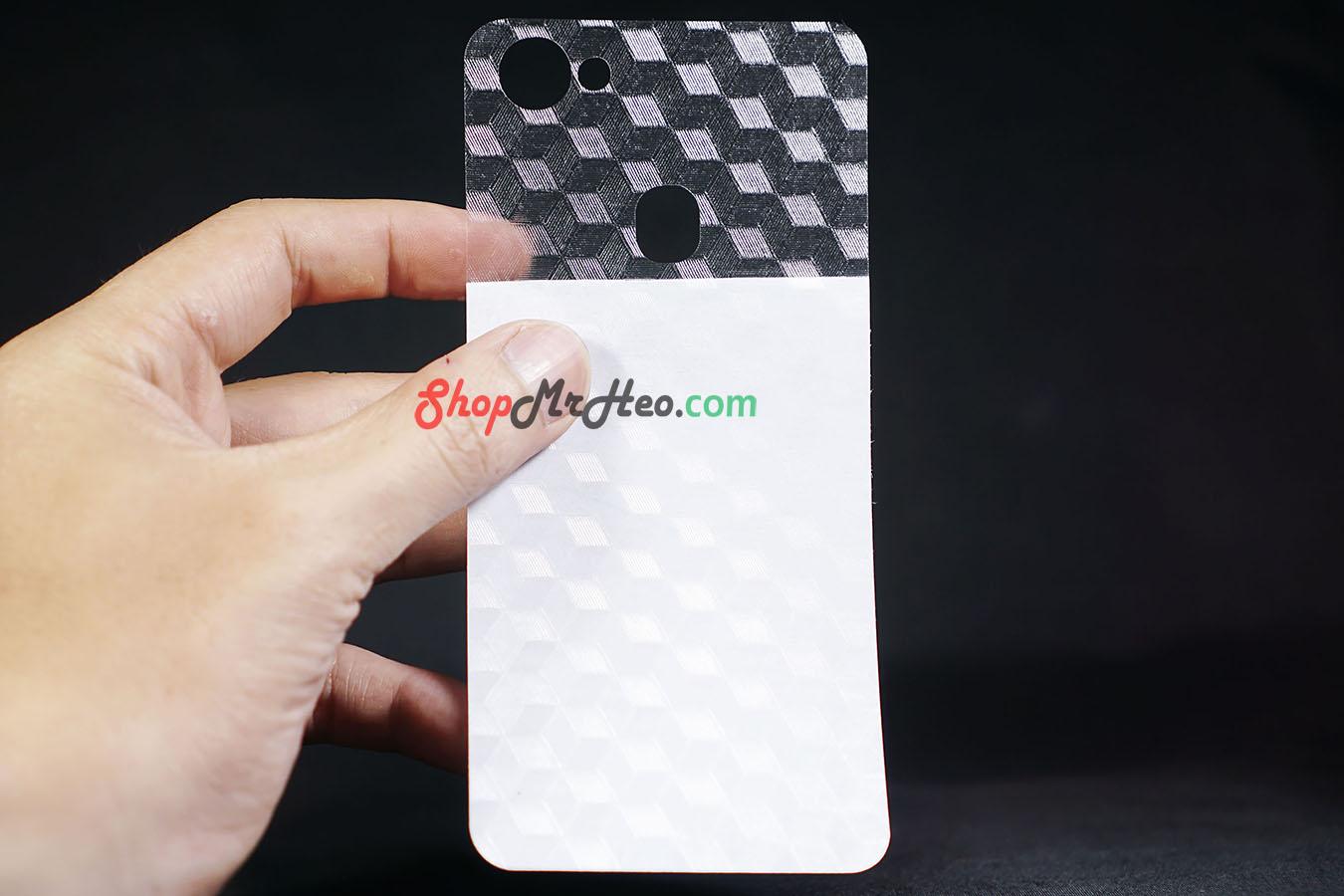 [HCM]Bộ 3 Skin Dán Lưng Vân 3D OPPO F7