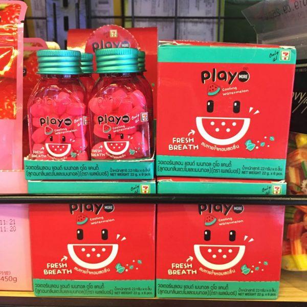 Combo 4 hũ kẹo dưa hấu bạc hà PLAY - Thailand