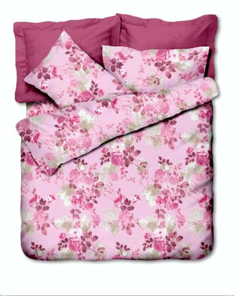 Bộ drap và chăn chần bông micro satin Malaysia Windsir 180 x 200 cm (Flowering)