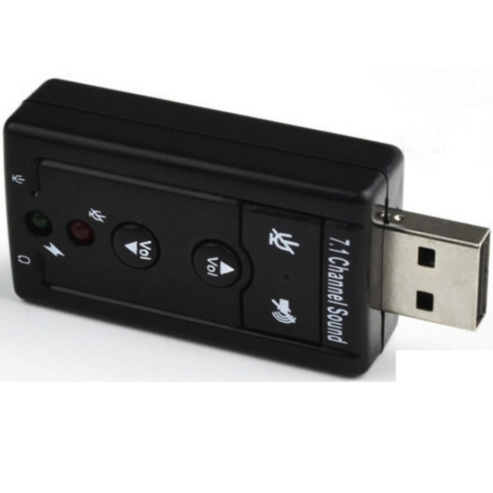 USB sound âm thanh 3D Taiwan 7.1 (Đen)