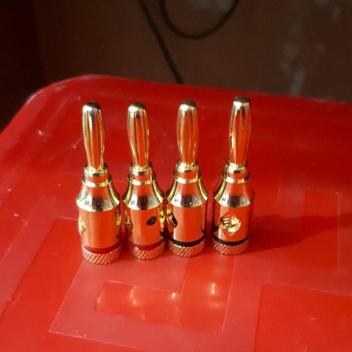 4 jack bắp chuối màu vàng bằng đồng