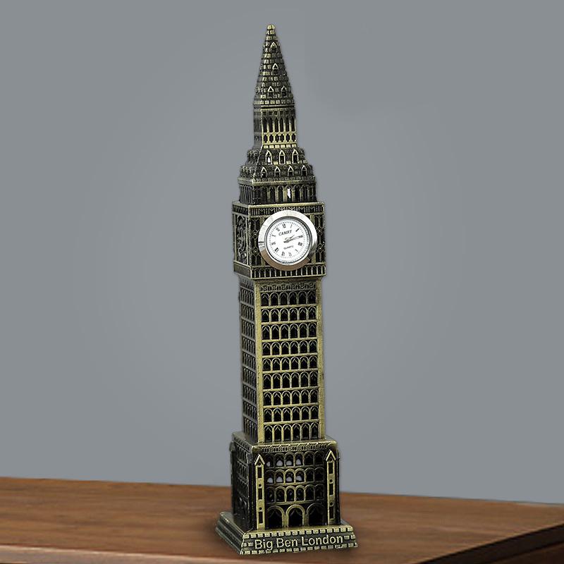 [HCM]Mô hình đồng hồ Big Ben cao 23 cm (màu vàng rêu)