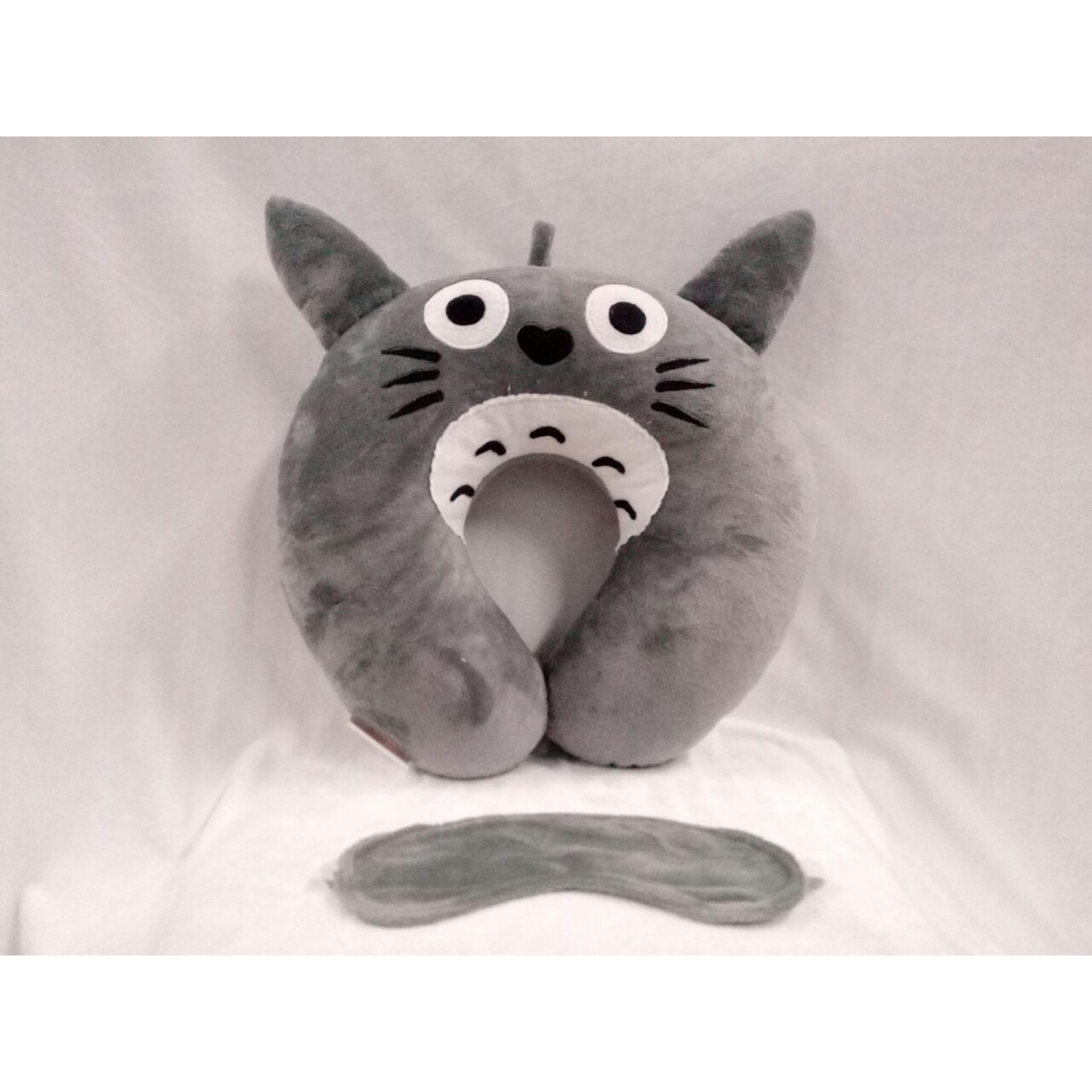 Bộ gối kê cổ + bịt mắt Hali GKC55TTR (Totoro)