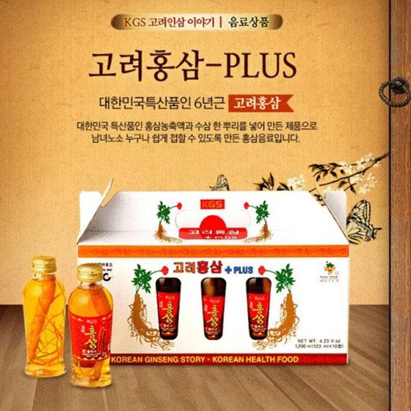 Nước hồng sâm có củ KGS Hàn Quốc 120ml/1 Lọ (Product Of Korea)