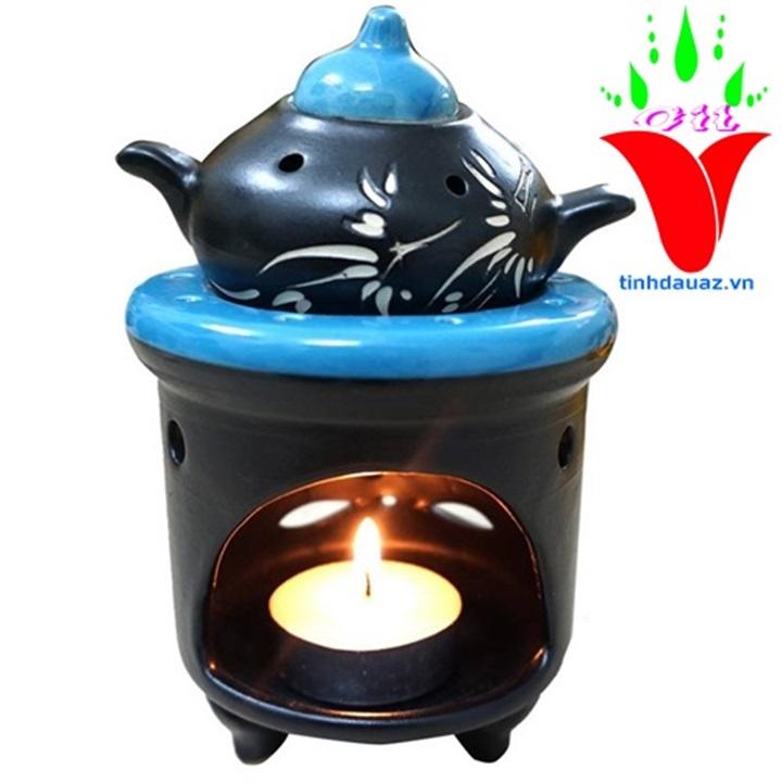ĐÈN XÔNG TINH DẦU BẰNG NẾN HÌNH ẤM TRÀ