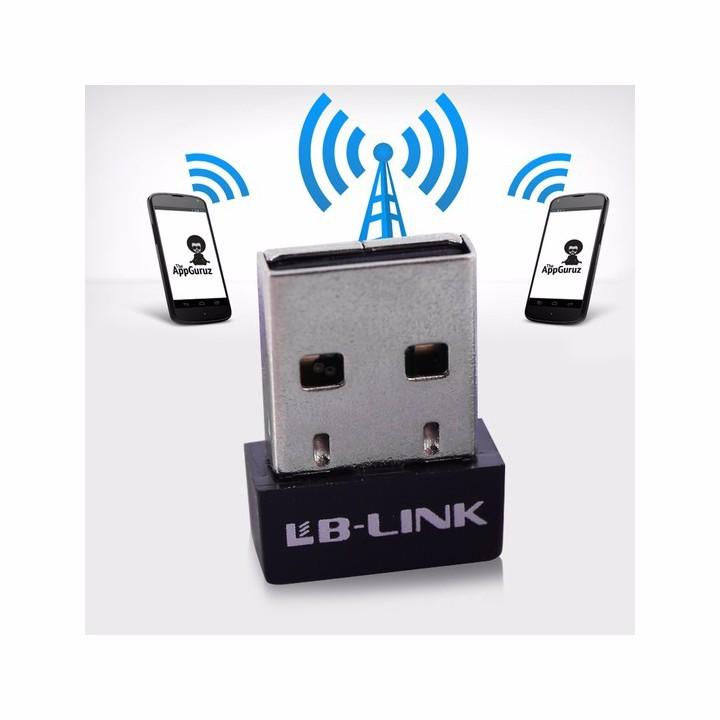 Repeater wifi - Thiết bị USB thu wifi LB-LINK BL-WN151 Nano nhỏ gọn (Đen) Remach-Rẻ Mà Chất TẶNG KÈM Khăn,Giấy Khô-Ướt Lau Màn Hình Điện Thoại , Mắt Kính Đeo, Màn Hình Máy Ảnh