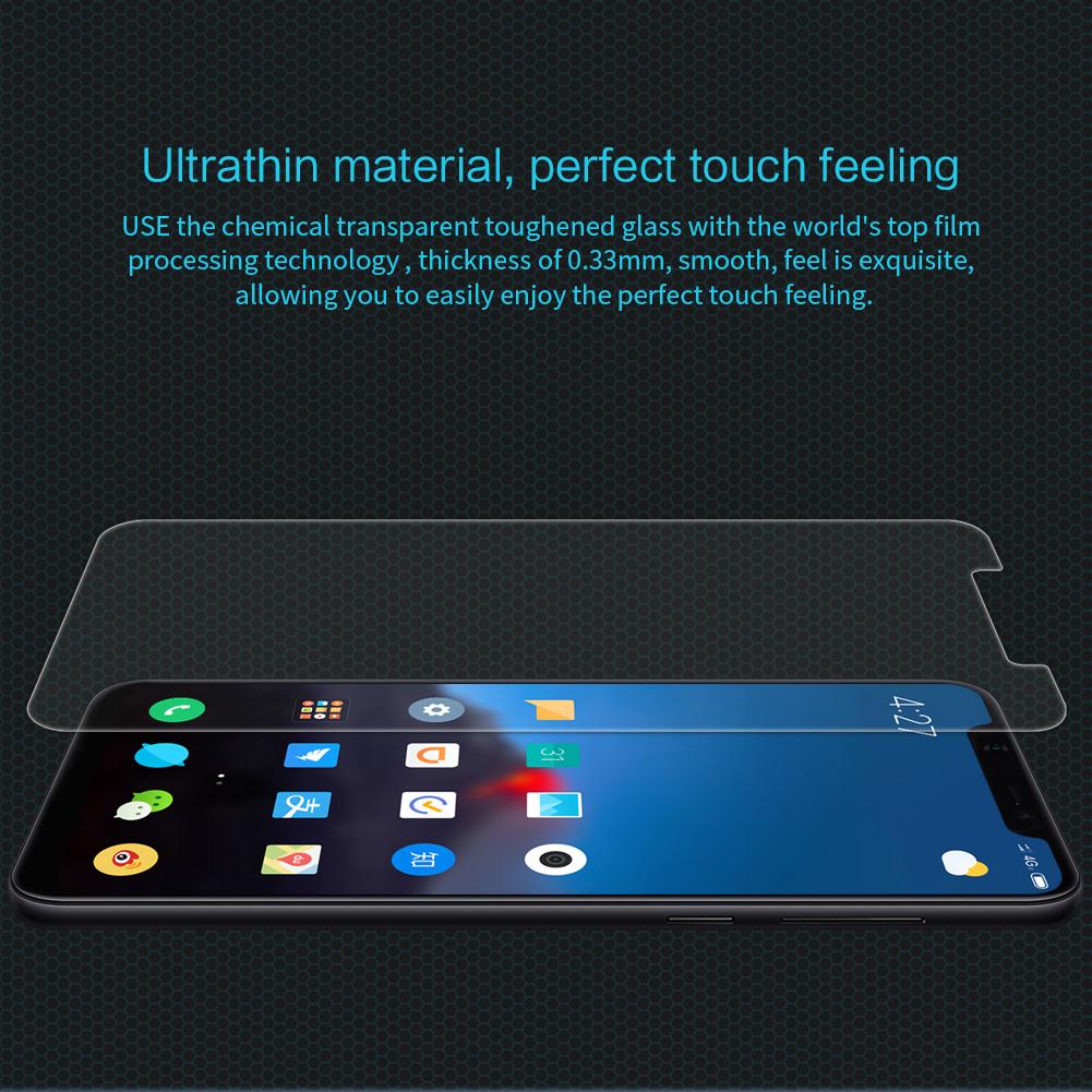 Miếng dán kính cường lực cho Xiaomi Mi8 - 2.5D