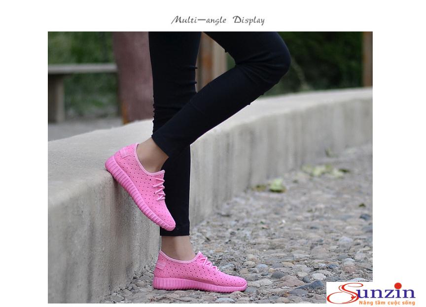 Giày sneaker nữ thoáng chân TVC2 (hồng) size từ 35-40
