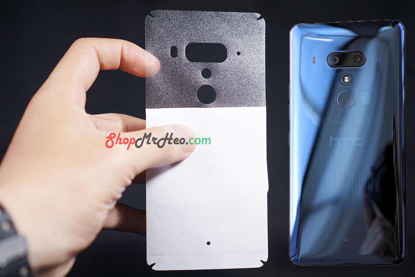 [HCM]Bộ 3 Skin Dán Mặt Lưng Vân 3D HTC U12 Plus - U12+