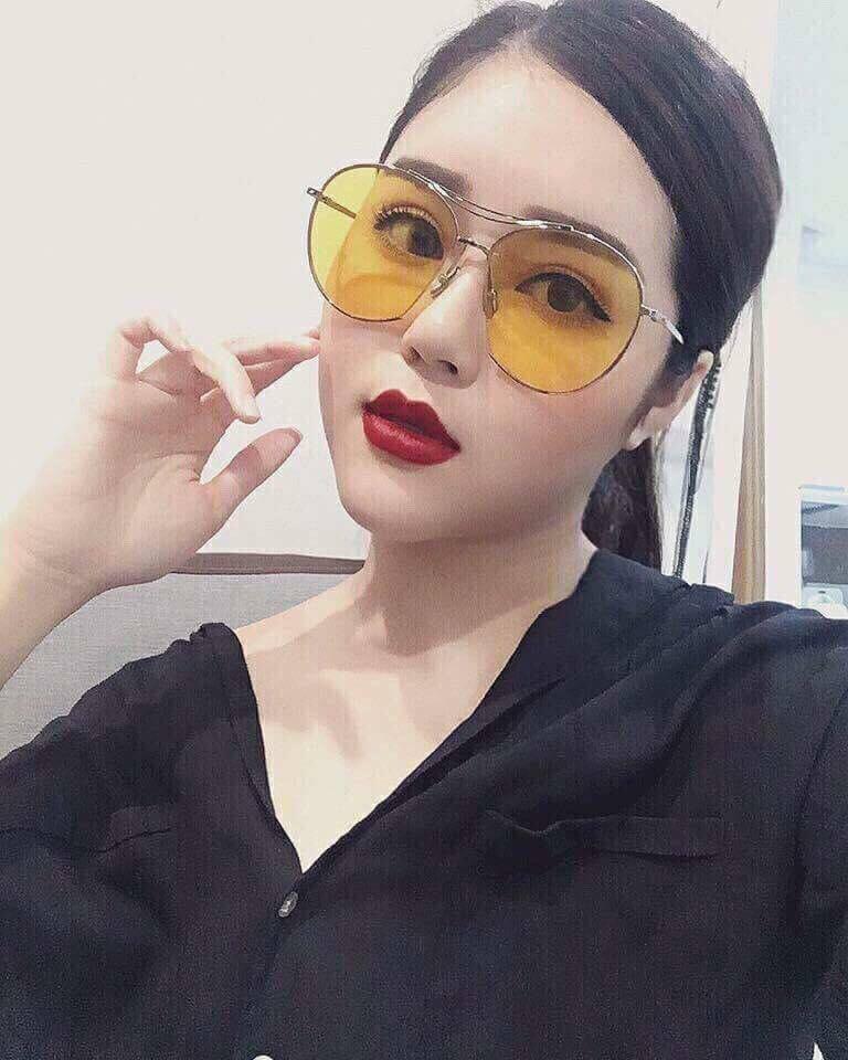 Kính râm, Kính mát Mắt tròn màu vàng đi Ngày và Đêm