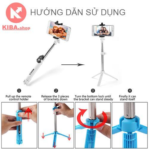 Gậy Chụp Hình 3 Chân kèm remote