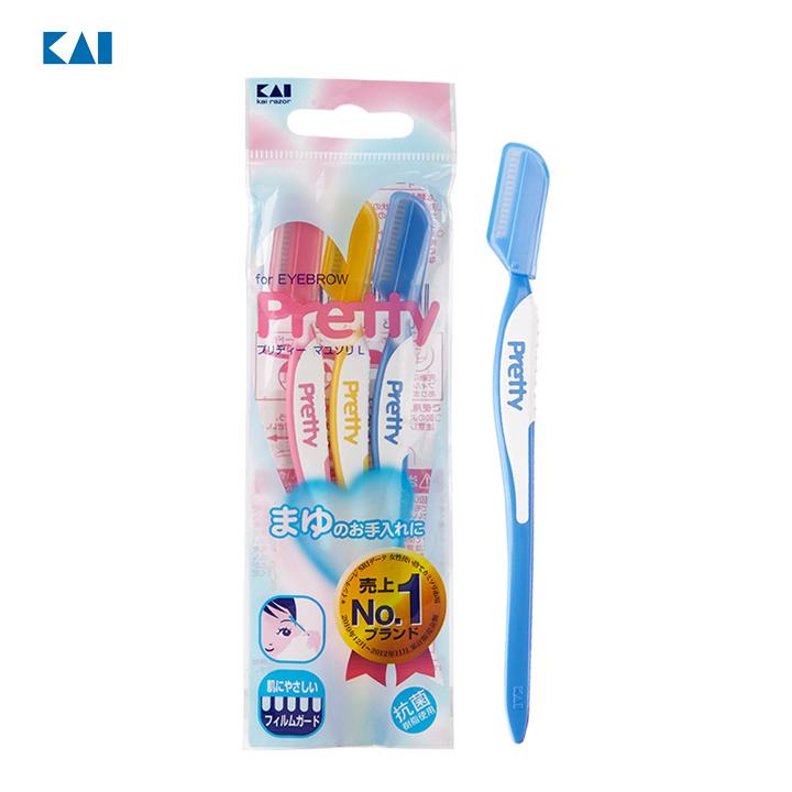Set 3 dao cạo lông mày Pretty KAI hàng Nhật