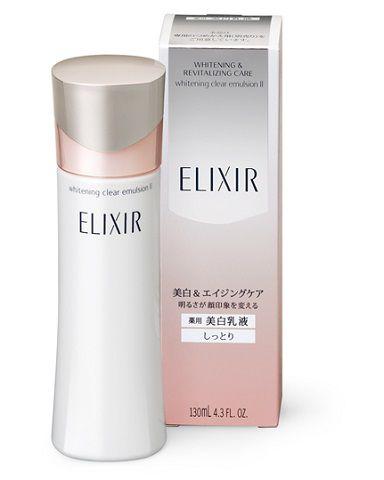 Sữa dưỡng ẩm trắng da ELIXIR Whitening Clear Emulsion II 130mL - Nhật Bản (Da thường)