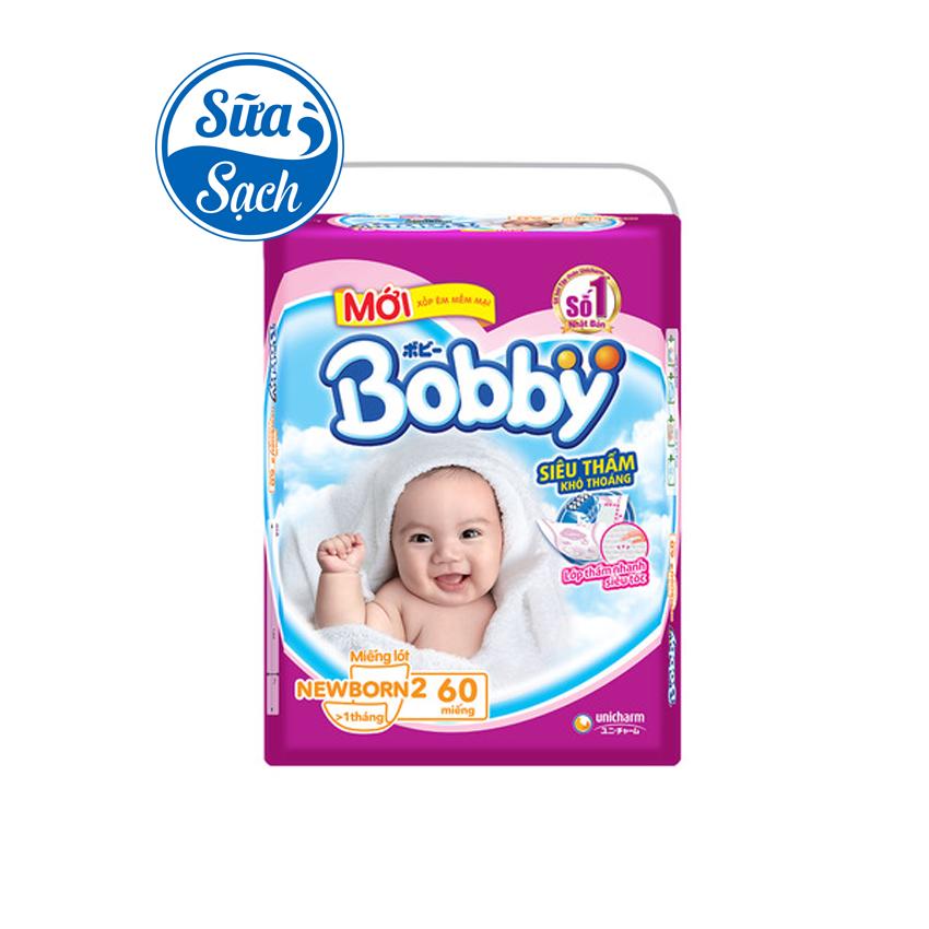 Miếng lót Bobby Newborn 1 88 miếng - Newborn 2 60 miếng